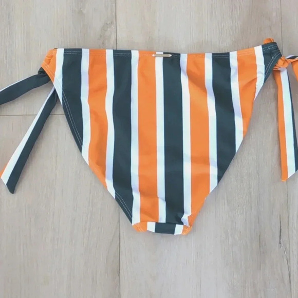 RELLECIGA | Women's Orange/Green/White Tie Up Low-Rise Bikini Bottoms NW… - Picture 7 of 8